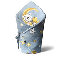 Impar Baby Swaddle Wrap Hush, I'm Sleeping – Blue - Swaddle Blanket