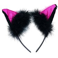 Headband cat with ears and feathers - Costume Accessory