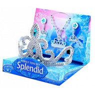 Crown for little princess with earrings - Ice Kingdom - Costume Accessory