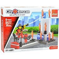 City Rescue tűzoltó a tűznél 98 darab - Építőjáték