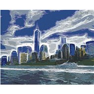 Abstract Manhattan, 40×50 cm, without frame and without canvas shut off - Painting by Numbers