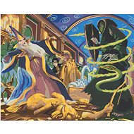 Albus Dumbledore and Lord Voldemort (Harry Potter), 40×50 cm, stretched canvas on frame - Painting by Numbers