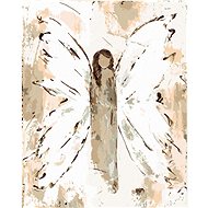 Angel with Brown Hair (Haley Bush), 80×100 cm, stretched canvas on frame - Painting by Numbers