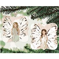 Anjeli na stromčeku (Haley Bush), 80 × 100 cm, bez rámu a bez vypnutia plátna - Maľovanie podľa čísel