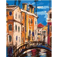 Antique Bridge, 80×100 cm, without frame and without canvas shut off - Painting by Numbers