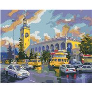Cars in Sochi, 80×100 cm, without frame and without canvas shutdown - Painting by Numbers