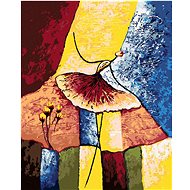 Ballerina with butterfly skirt, 80×100 cm, without frame and without canvas shut off - Painting by Numbers