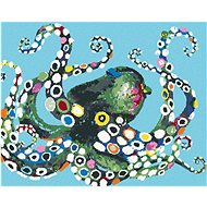 Colorful octopus, 40×50 cm, stretched canvas on frame - Painting by Numbers