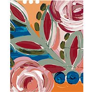 Coloured Flowers 2 (Haley Bush), 40×50 cm, off canvas on frame - Painting by Numbers