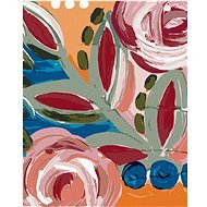 Barevné květiny 2 (Haley Bush), 80×100 cm, vypnuté plátno na rám - Painting by Numbers
