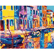 Venice in Impressionism, 40×50 cm, stretched canvas on frame - Painting by Numbers