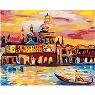 Venice, 80×100 cm, without frame and without shutting off the canvas - Painting by Numbers
