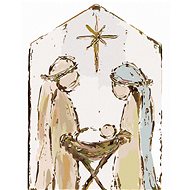 Bethlehem Mary, Joseph and Baby Jesus (Haley Bush) - Painting by Numbers