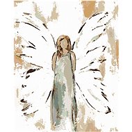 Blonde Angel (Haley Bush), 40×50 cm, stretched canvas on frame - Painting by Numbers