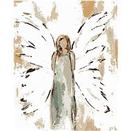 Blonďatý anděl (Haley Bush), 80×100 cm, bez rámu a bez vypnutí plátna - Painting by Numbers