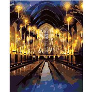 Hogwarts Great Hall (Harry Potter), 40×50 cm, without frame and without canvas shut off - Painting by Numbers