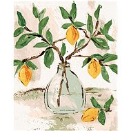 Lemons in a vase (Haley Bush), 40×50 cm, without frame and without canvas shut off - Painting by Numbers