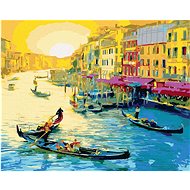 Day in Venice, 40×50 cm, stretched canvas on frame - Painting by Numbers