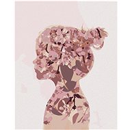 Flower Girl, 80×100 cm, stretched canvas on frame - Painting by Numbers