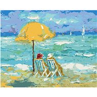 Holiday on the beach, 40×50 cm, without frame and without canvas shut off - Painting by Numbers