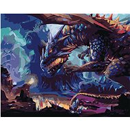 Dragon Planet, 80×100 cm, stretched canvas on frame - Painting by Numbers