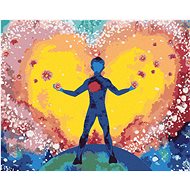 Spiritual Health and Love, 80×100 cm, stretched canvas on frame - Painting by Numbers