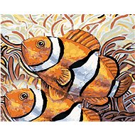 Two Fish Nemo, 40×50 cm, without frame and without canvas shut off - Painting by Numbers