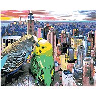 Two Angels in Love in New York, 40×50 cm, unframed and without canvas shut off - Painting by Numbers