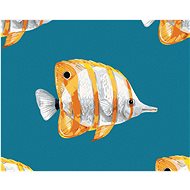 Exotic fish, 40×50 cm, without frame and without canvas shut off - Painting by Numbers