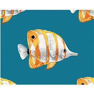 Exotic fish, 40×50 cm, stretched canvas on frame - Painting by Numbers