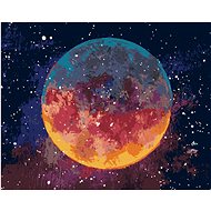 Fantasy Moon, 80×100 cm, stretched canvas on frame - Painting by Numbers