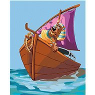 Faraón Scooby v lodi (Scooby Doo), 40×50 cm, bez rámu a bez vypnutia plátna - Maľovanie podľa čísel