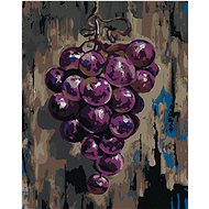 Purple Grapes, 40×50 cm, stretched canvas on frame - Painting by Numbers
