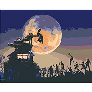 Halloween at the Full Moon, 80×100 cm, without frame and without canvas shut off - Painting by Numbers