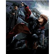 Harry Potter and Alastor Moody, 40×50 cm, stretched canvas on frame - Painting by Numbers
