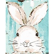 Head of a Rabbit (Haley Bush), 40×50 cm, without frame and without canvas shut off - Painting by Numbers