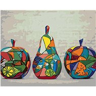 Apples and pear, 40×50 cm, without frame and without canvas shut off - Painting by Numbers