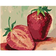 Strawberries, 40×50 cm, stretched canvas on frame - Painting by Numbers