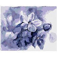 Lilacs in Spring, 40×50 cm, without frame and without turning off the canvas - Painting by Numbers