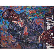 Jazzman Ray Charles, 80×100 cm, without frame and without canvas shut off - Painting by Numbers
