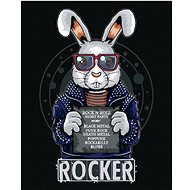 Rabbit rocker, 40×50 cm, off canvas on frame - Painting by Numbers