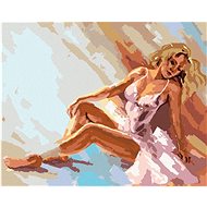 Beautiful ballerina, 40×50 cm, stretched canvas on frame - Painting by Numbers