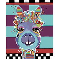 Lama (Jonna James), 80×100 cm, stretched canvas on frame - Painting by Numbers