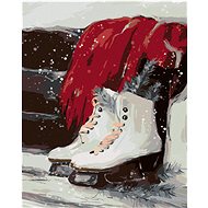 Ice skates, 80×100 cm, without frame and without canvas shut off - Painting by Numbers