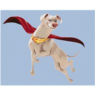 Flying Crypto (DC League of Super Pets), 40×50 cm, without frame and without canvas shutdown - Painting by Numbers