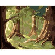 Summer Breeze in the Forest, 80×100 cm, stretched canvas on frame - Painting by Numbers