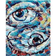 Human Connection, 40×50 cm, without frame and without turning off the canvas - Painting by Numbers
