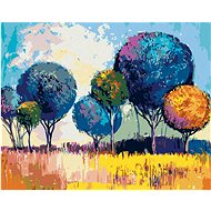 Deciduous forest, 40×50 cm, stretched canvas on frame - Painting by Numbers