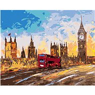 London on the Palm of the Hand II, 40×50 cm, stretched canvas on frame - Painting by Numbers