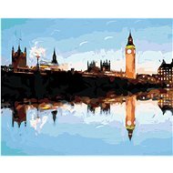 Londýn v odraze, 80 × 100 cm, plátno napnuté na rám - Maľovanie podľa čísel